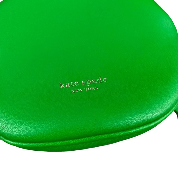 Kate Spade Green Shelly Crab Wristlet Coin Purse Bag Charm Leather - Picture 5 of 6